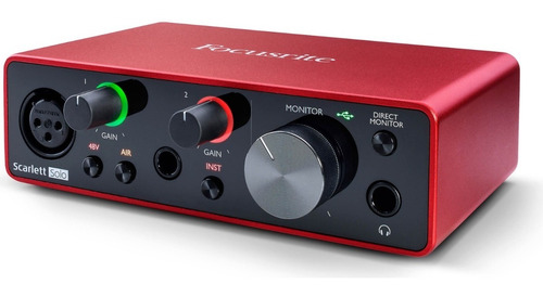 Focusrite Scarlett Solo 3rd Gen Interfaz Audio 2x2 1 Mic Pre