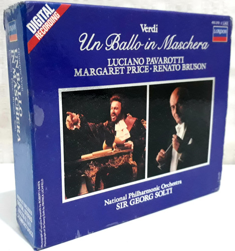 Cd Um Ballo In Maschera, Pavarotti, Solti. 2 Cds