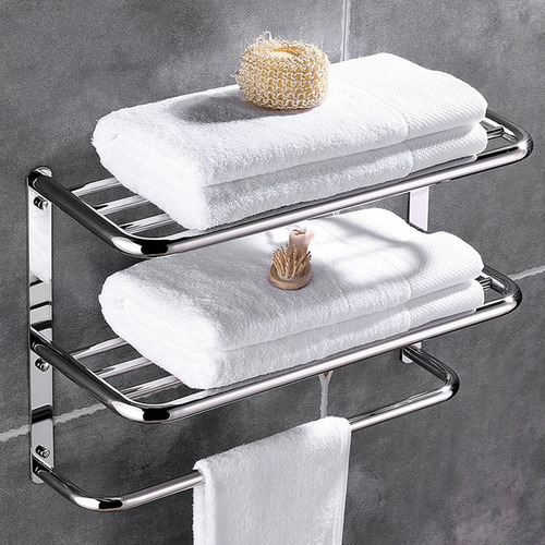 * Estante De Baño De Montaje En Pared De 3 Niveles