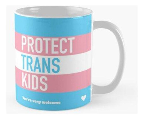 Taza Orgullo Transgénero Protege A Los Niños Trans Bandera D