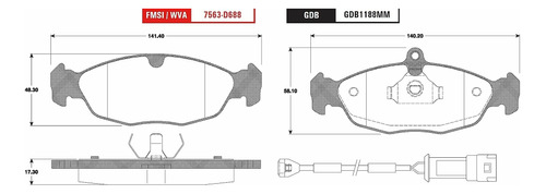 Balatas Semimetalicas Delanteras Chevy Monza 2003 Trw