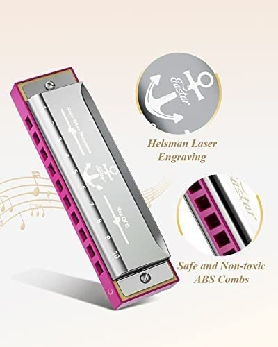 Armónica C/funda Eastar Harmonica 10 Teclas Rebel Fun