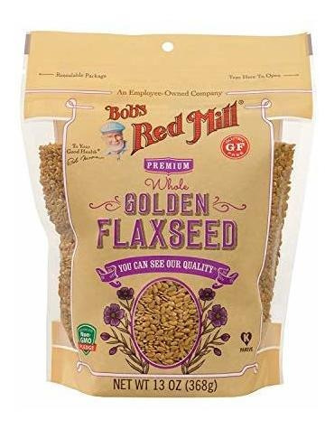 Bob's Red Mill Raw Whole Golden Flaxseed, 13 Oz (368g)