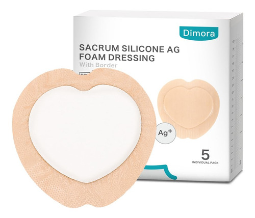 Apósito De Espuma Con Plata Para Sacro 5 Pz, No Fact Beige