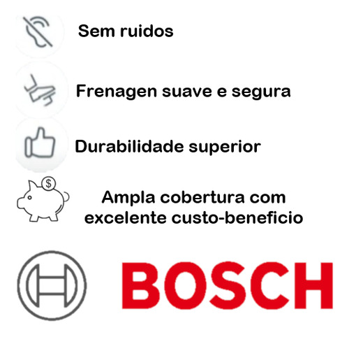 Pastilha Freio Dianteiro Polo 200 Tsi Virtus 200 Tsi Bosch