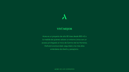 Venta De Terreno En Acres De Los Horneros