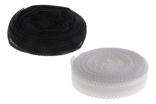 2 Pieces 18mm Elastic Lace Ribbon Elastic Band Lace