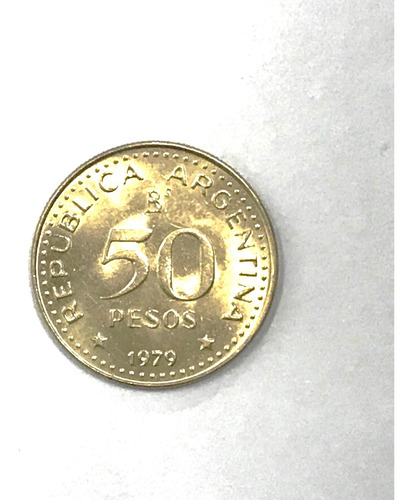 Monedas Argentinas 50 Pesos 1979 Conquista El Desierto Sc