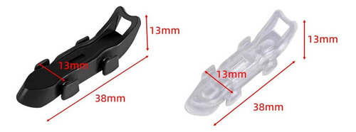 Keeper De Gancho De Pesca Con 2 Anillos De Goma Transparente