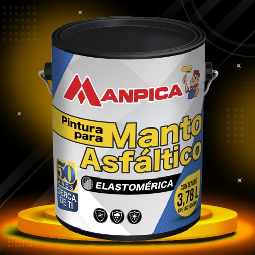 Pintura Para Manto Asfaltico Rojo 1 Galon Manpica