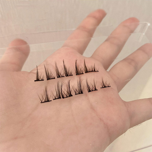 5 Pares De Cílios Postiços Banda Cílios Finos Diy Cosplay