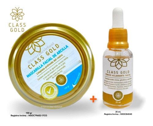 Tonico Aclarante Class Gold + Mascarilla