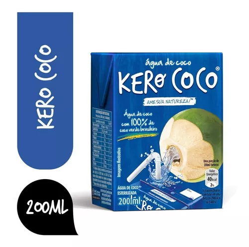 Água De Coco Kerococo Para Gelo 200ml - 24 Unidades