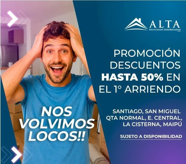 Imagen 1 de 20 de Arriendo 3d1b Sin Estacionamiento/metro Ciudad Del Niño