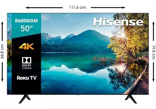 Hisense - Televisión Smart 4K ULED con Roku y compatibilidad con Alexa
