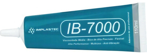 Cola Multiuso Transparente Ib7000 Implastec - Cx / 12