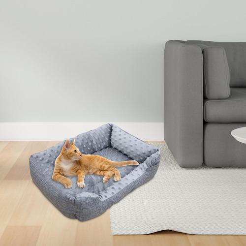 Cama Con Cojín Para Mascotas, Cama Cálida Para 50x40cm