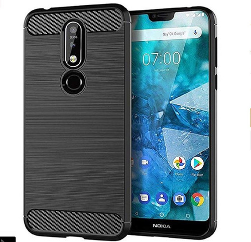 Funda Tpu Nokia 5.1 Plus Fibra De Carbono - Excelente !
