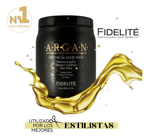 Fidelité Argan Mythical Máscara 1000gr Hidratación Intensa
