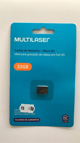 Cartão De Memória De 32 Gb Da Multilaser