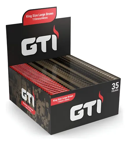 Caixa De Seda Gti Brown King Size Large Zomo Barato C/50un