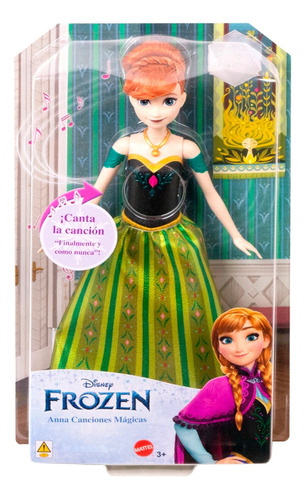 Disney Frozen Muñeca Anna Canciones Mágicas Español