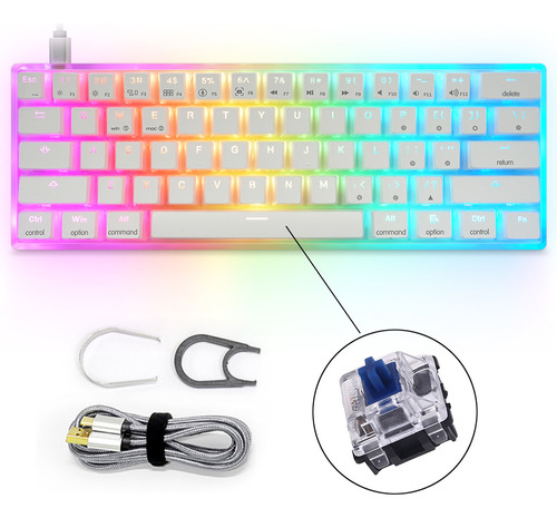 (bl) Teclado Compacto Con Cable, 61 Teclas, Pequeño, Portáti