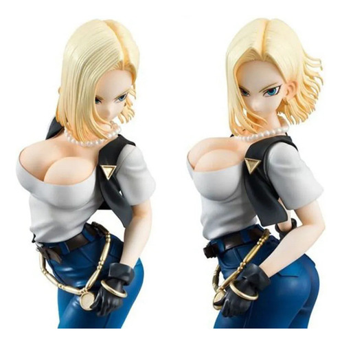 Figura De Muñeca Sexy Dragon Ball Lazuli Android 18 De 20 Cm