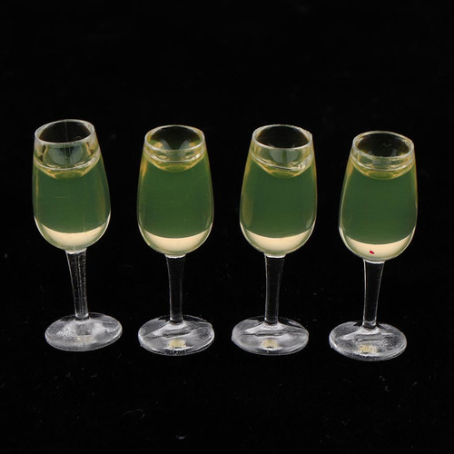 1/12 Casa De Muñecas Botellas De Cerveza Y Copa Para Cocina