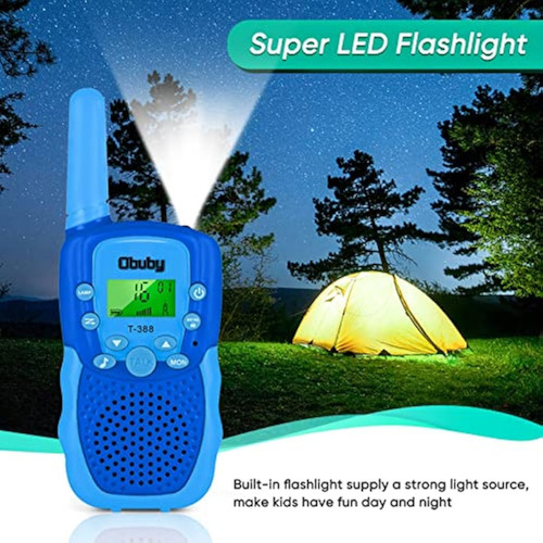 Walkie Talkies Para Niños 3 Pzas Gran Alcance Con Linterna