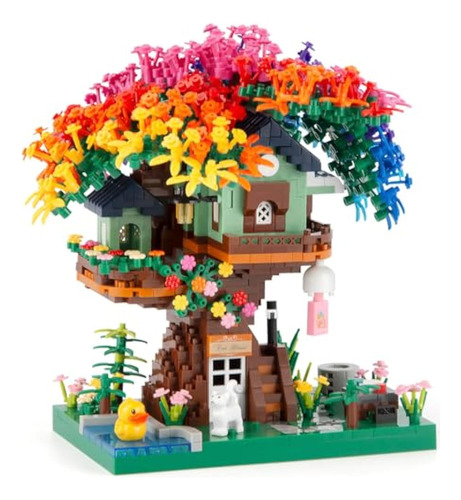 Juego De Construcción De Árbol Bonsái En Flor De