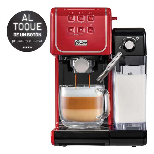 Cafetera Oster Primalatte Touch Bvstem6801r Roja 2175845