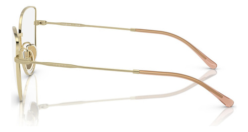 Armação Óculos De Grau Vogue Vo4298t 5193 53 Titânio Cor Camada De Nude/dourado-claro