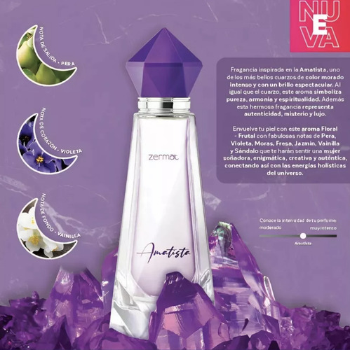 Fragancia Perfume Amatista Zermat 100 Ml Dama
