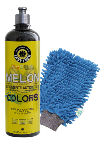 Shampoo Automotivo Melon Colors Amarelo 1:150 500ml Easytech