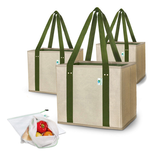 4cleanliving Caja Reutilizabl Para Bolsa Compra Juego 3 2