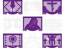 Comprar Decoración Papel Picado Tiras Papel  Semana Santa 10 Tiras