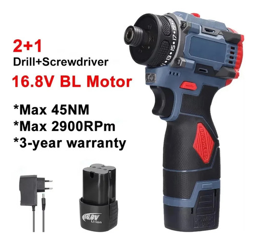 Destornillador De Trinquete Sin Escobillas, 16,8 V, 16,8 V,