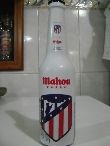 Botella Cerveza Mahou Atletico De Madrid Termosellada 33 Cl