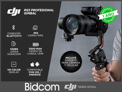 Imagen 2 de 10 de Estabilizador De Cámara Ronin Dji Rs3 Profesional Gimbal