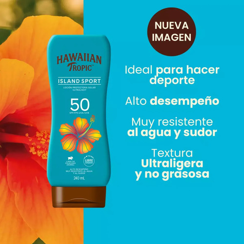 Hawaiian Tropic Island Sport 50 Spf 240 Ml