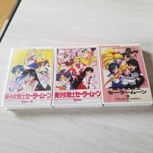 Sailor Moon Cassette No. 22, 23 Y 25 Tape Set 3 Junk Anime