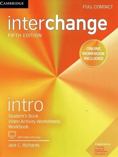 Interchange Intro: Interchange, De Jack C. Richards. Serie Nivel Intro 5th Edición, Vol. 2 Cm. Editorial Cambridge, Tapa Blanda, Edición Quinta Edición 5th En Inglés, 2017