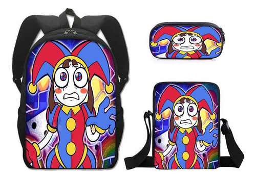 Mochila Escolar De Circo Digital The Amazing Digital Circus, R
