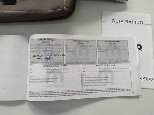 Manual Do Proprietário Renegade 1.8 E 2.0 2018 Cg (Usado)
