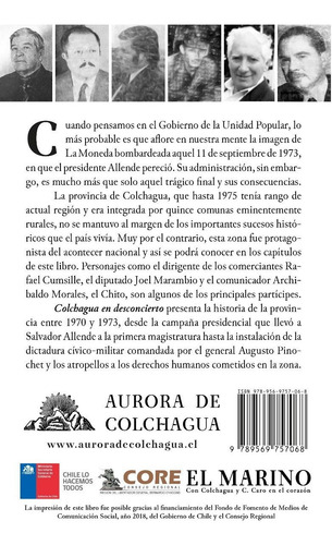 Libro Colchagua En Desconcierto Up Dictadura Grez Cañete