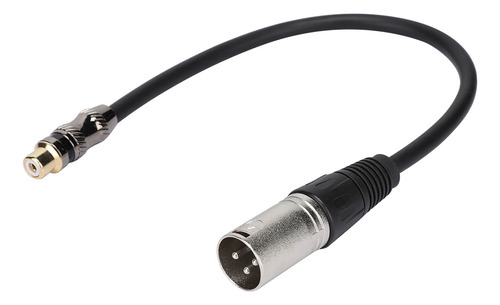 Adaptador Convertidor Rca Hembra A Xlr Macho, 30 Cm De Longi