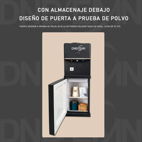 Dispensador De Agua Caliente Y Fría Montaje Superior 3 Teclas Frío Caliente Templado Refrigeración Por Compresión Negro Hogar Oficina