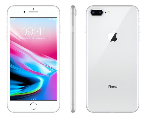 iPhone 8 Plus 128 GB prata