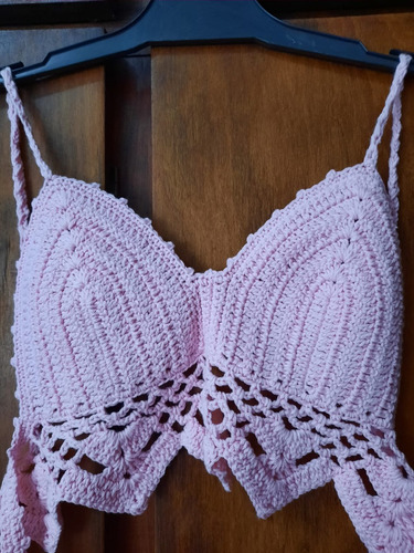 Top Tejido Al Crochet